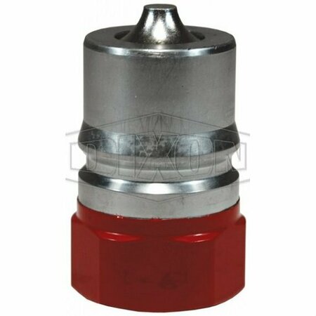 DIXON DQC H-BOP Blowout Preventer Safety Female Plug, 1/2-14 Nominal, Female NPTF, 316 SS H4F4-SS-BOP